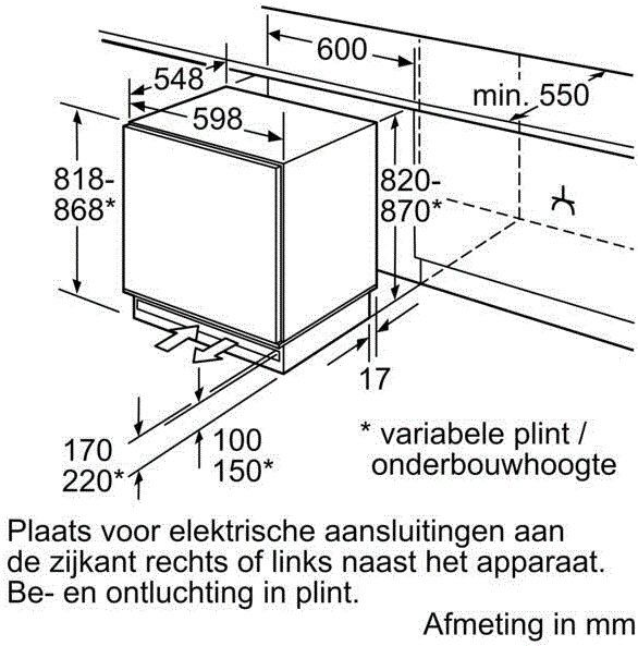 Bosch GUD15ADF0 inbouw vriezer afbeelding 5