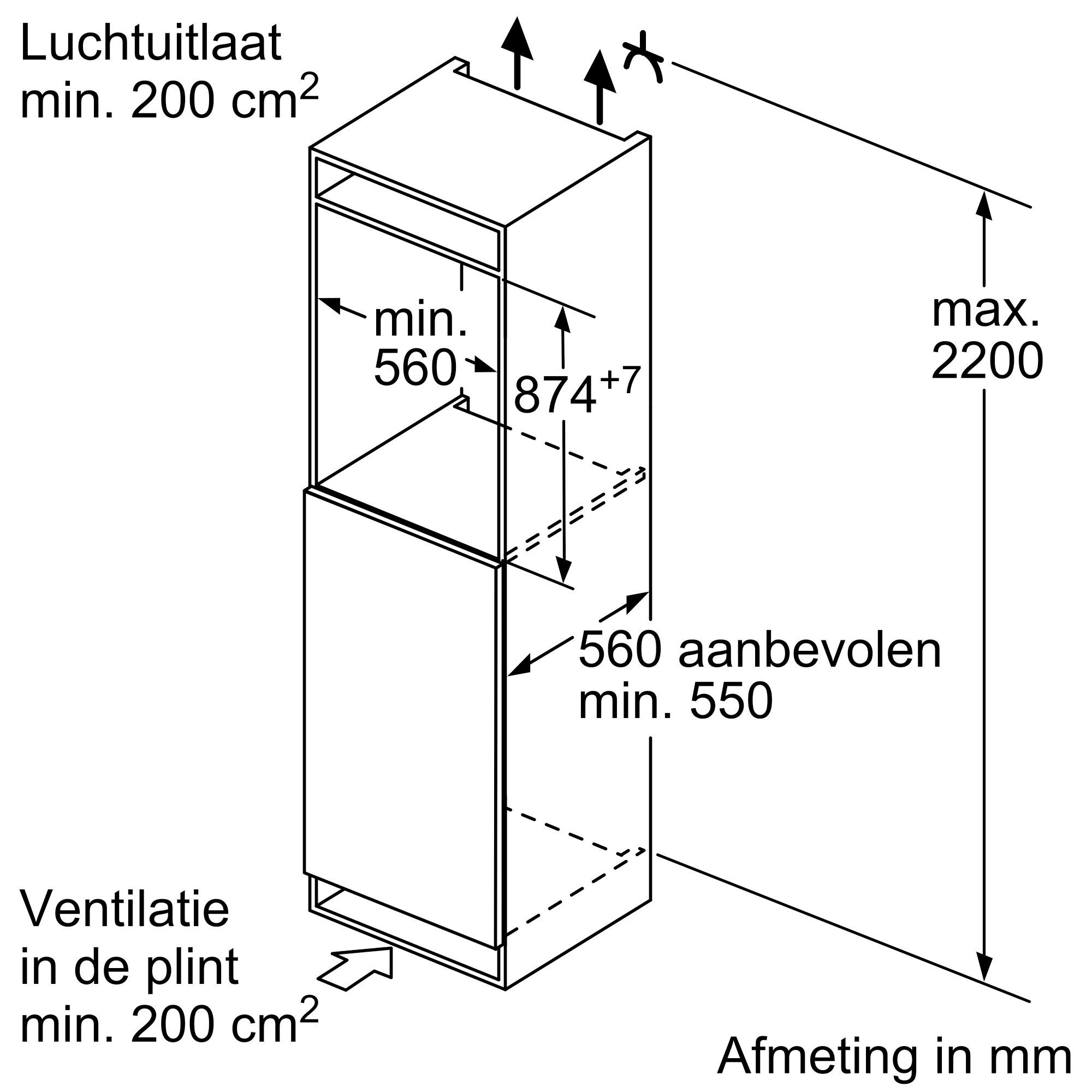Bosch KIR21NSE0 inbouw koelkast afbeelding 6