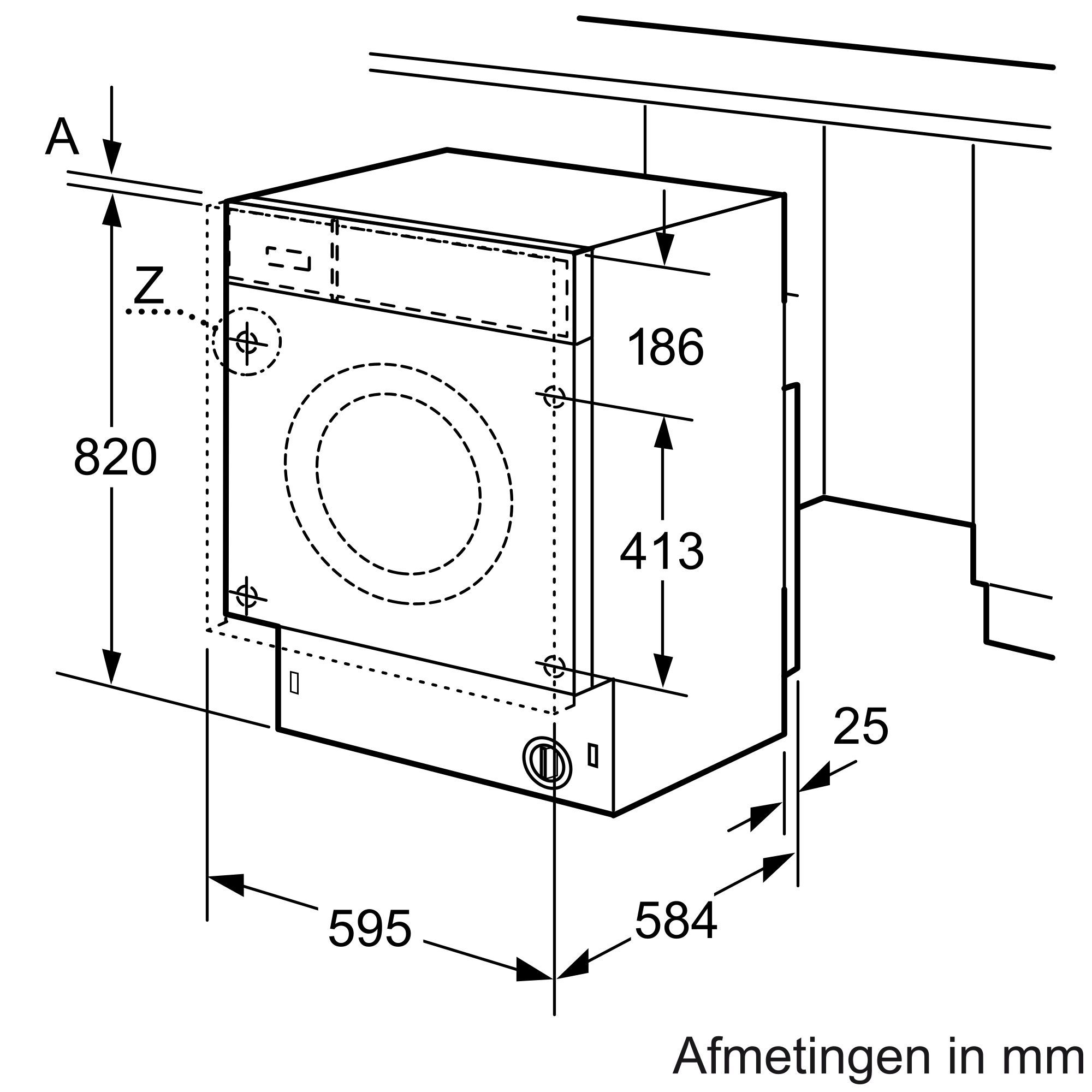 Bosch WKD28543EU inbouw wasmachine afbeelding 5