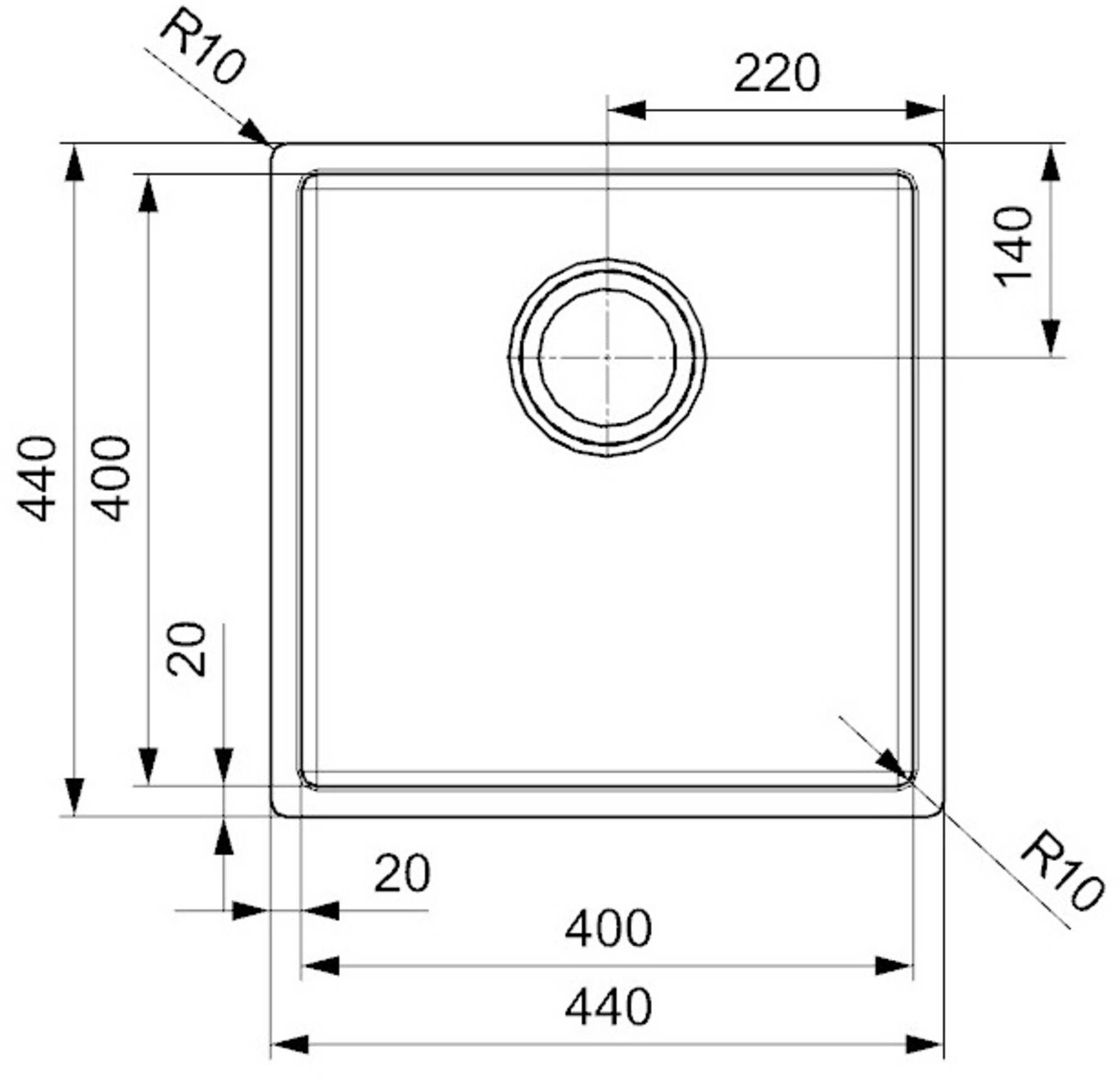 Dekorado spoelbak  311613GM afbeelding 4