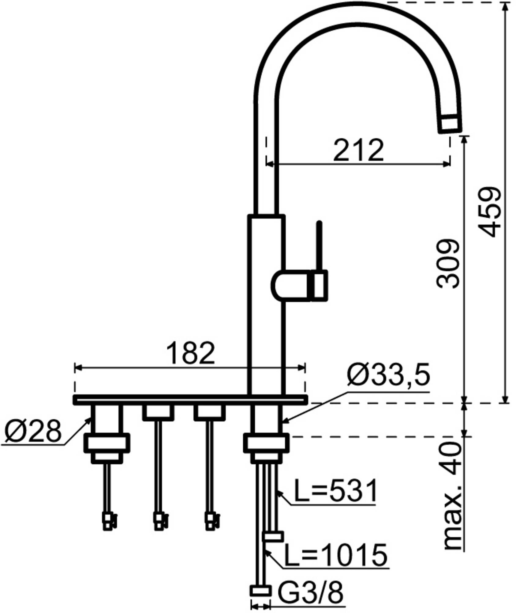 Dekorado kokendwaterkraan 350383 afbeelding 3