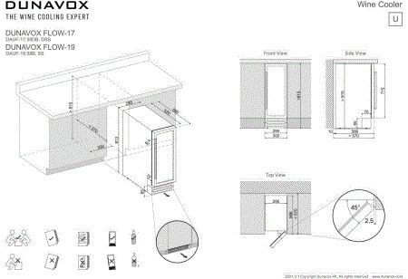 Dunavox DAUF 19 58SS inbouw wijnkast afbeelding 5