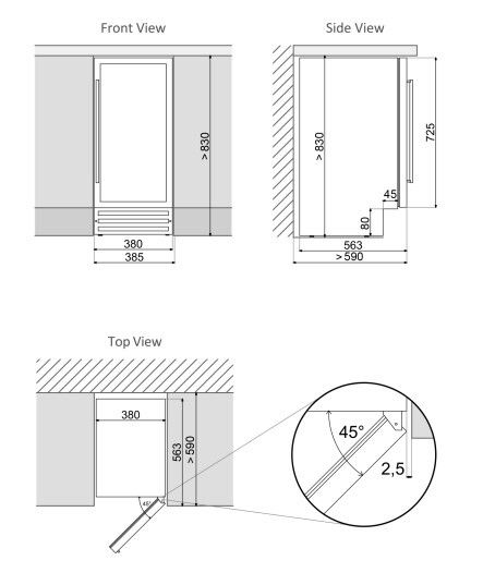 Dunavox wijnkast DAUF 32 78DSS afbeelding 3