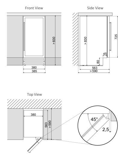 Dunavox wijnkast DAUF 32 83B afbeelding 3