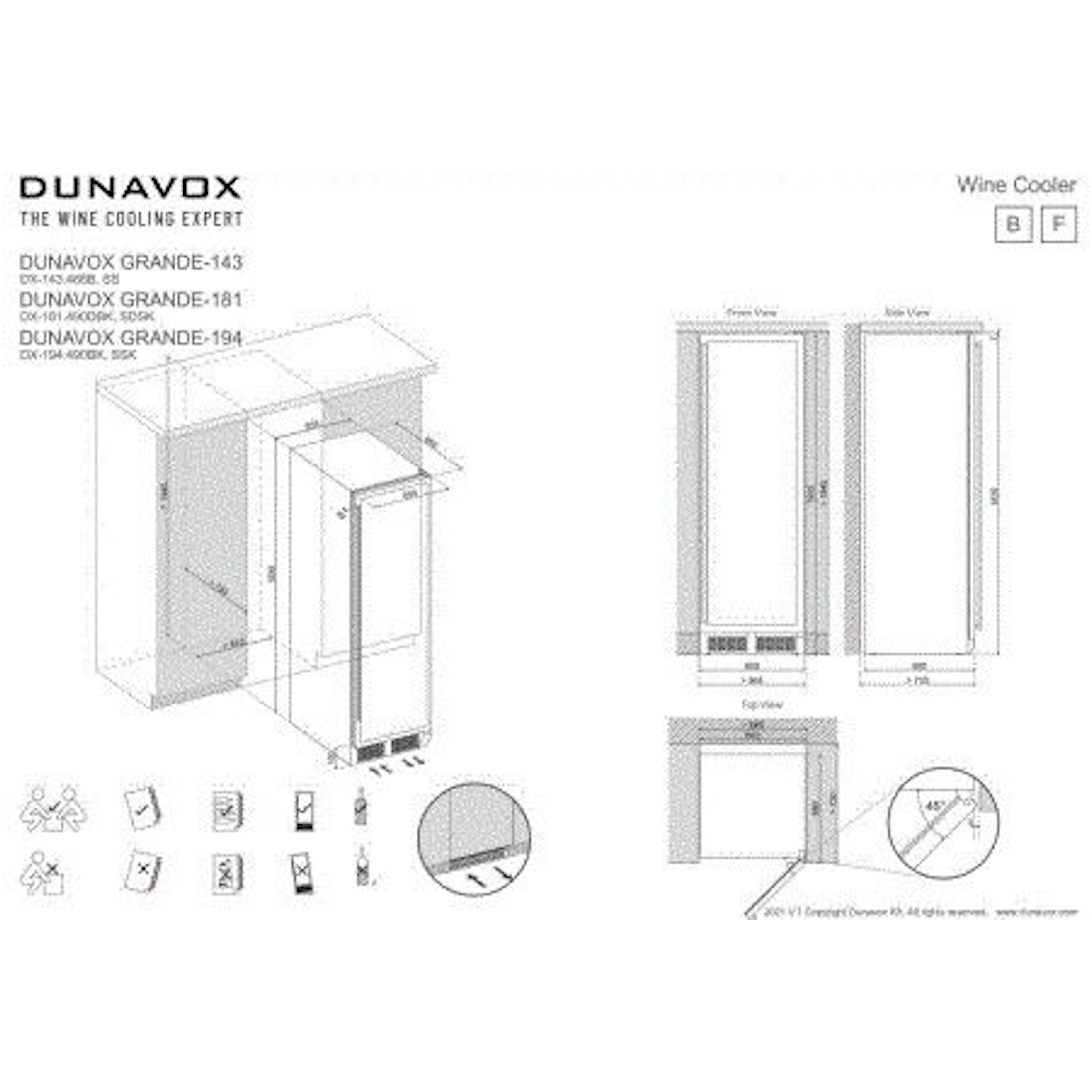Dunavox wijnkast DX-143.468B afbeelding 3