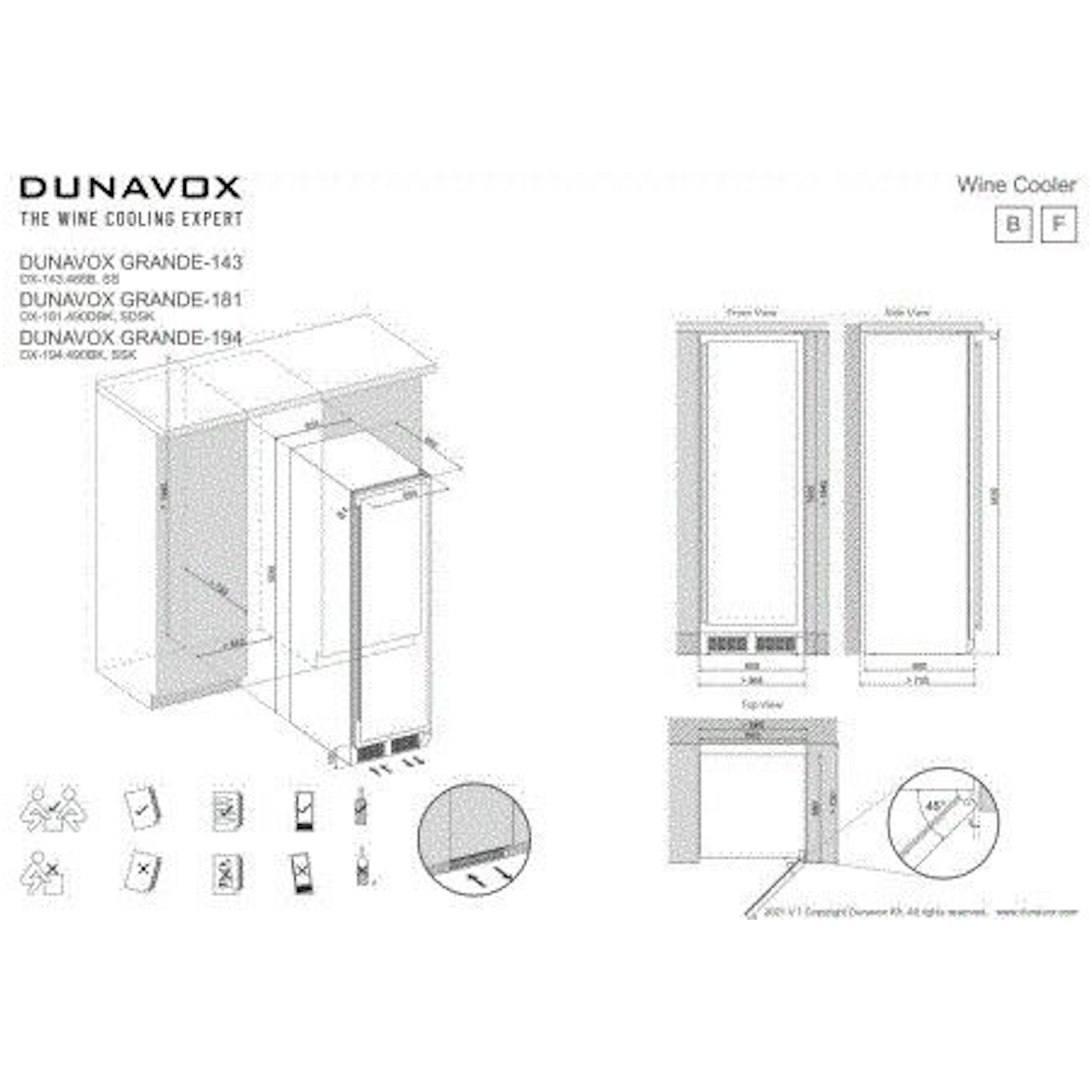 Dunavox wijnkast DX-143.468SS afbeelding 3
