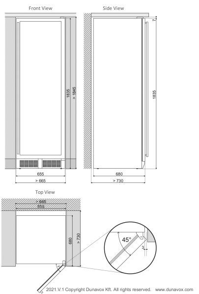 Dunavox wijnkast DX 143 468SS afbeelding 3