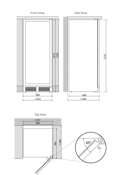 Dunavox wijnkast vrijstaand DX 58 258DSS afbeelding 4
