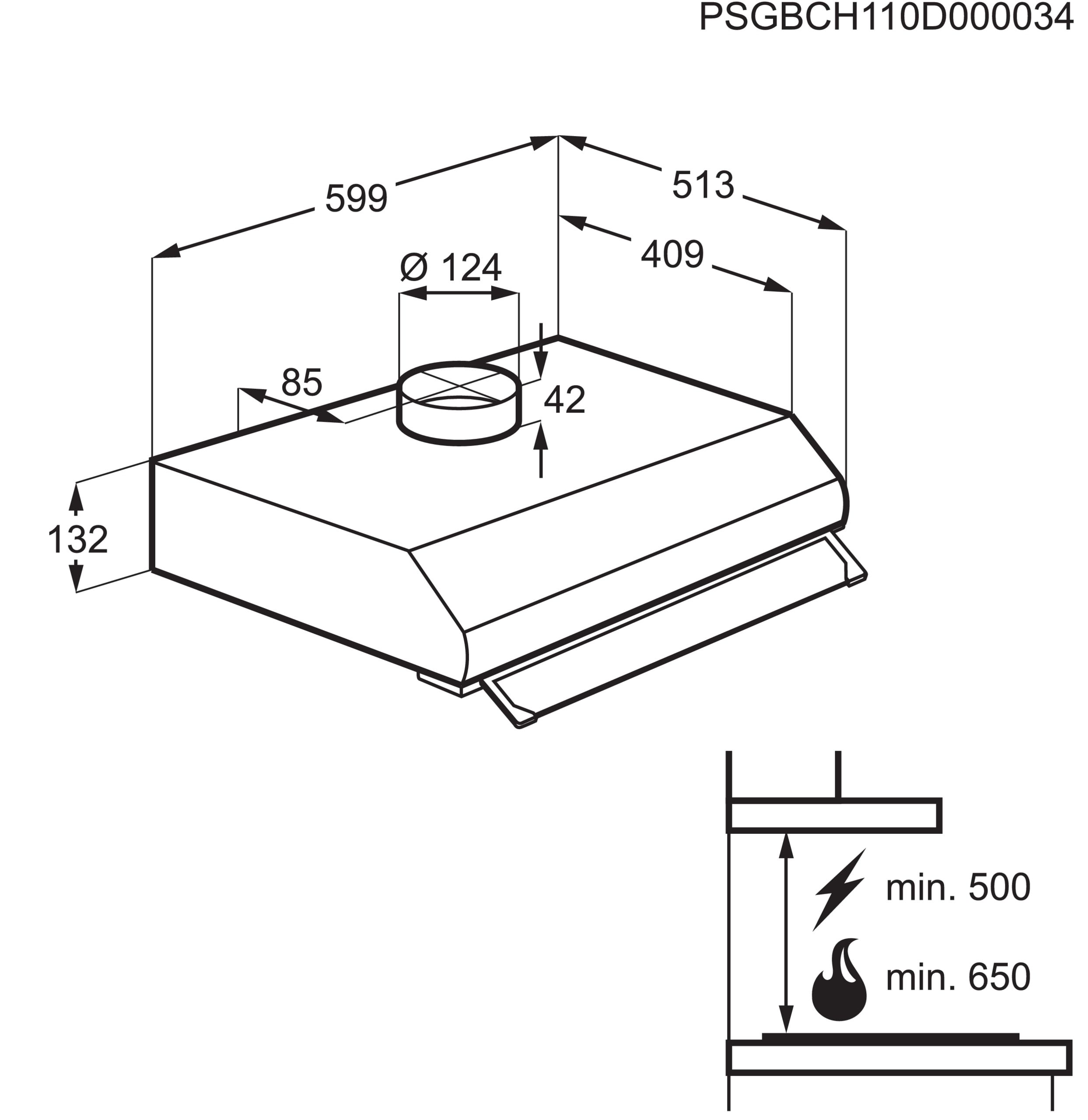 Electrolux afzuigkap  LFU226W afbeelding 4