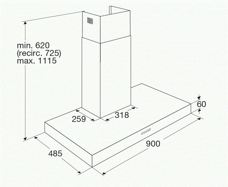 Etna AB190RVS  afzuigkap afbeelding 5
