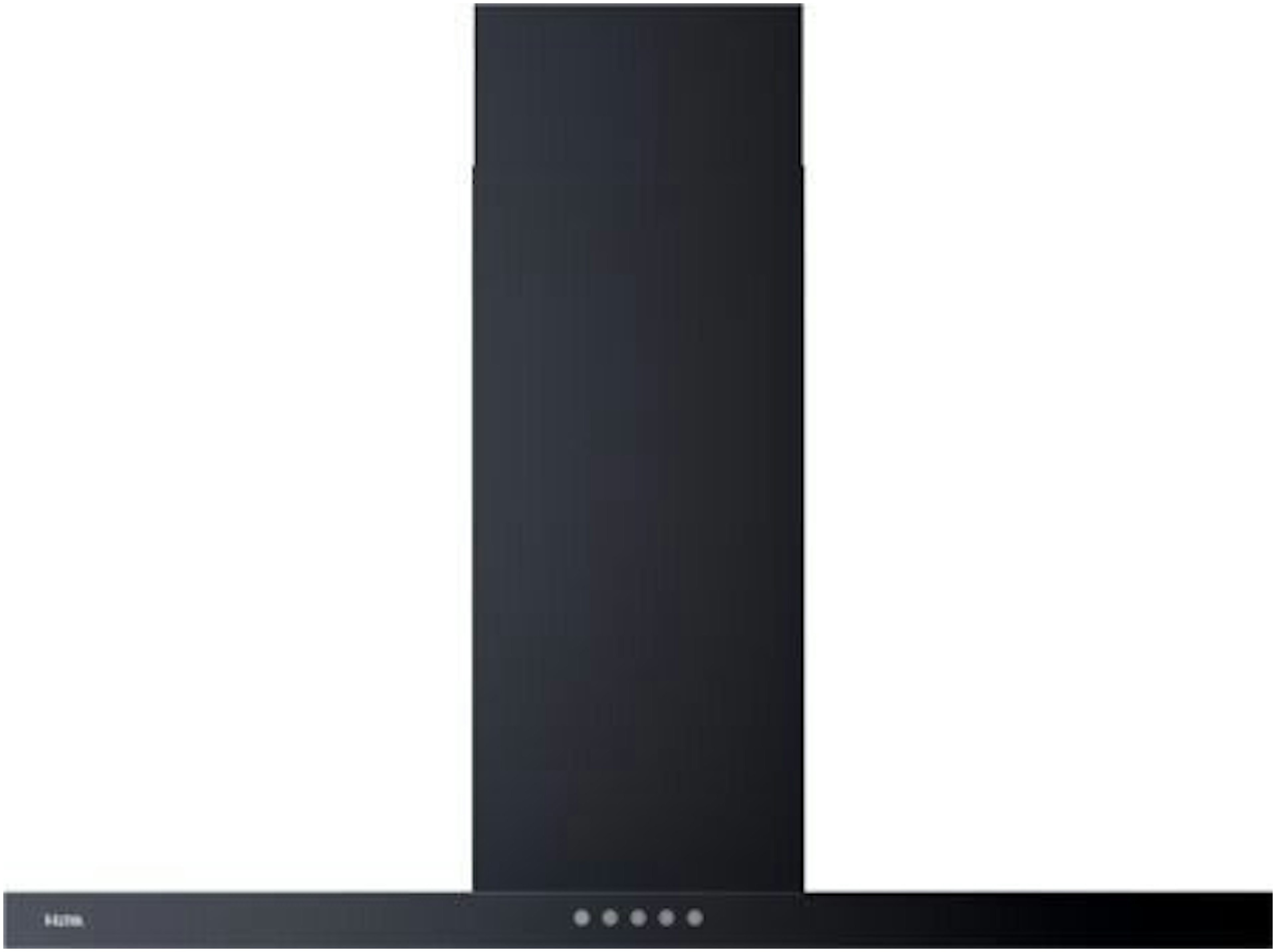 ETNA AB691ZT - Hotte cheminée Slimline - 90 cm - Noir mat