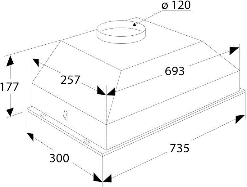 Etna afzuigkap AI573RVS afbeelding 3