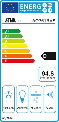 Etna afzuigkap AO761RVS afbeelding 3