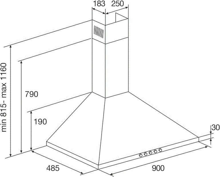Etna afzuigkap  AP290RVS afbeelding 4