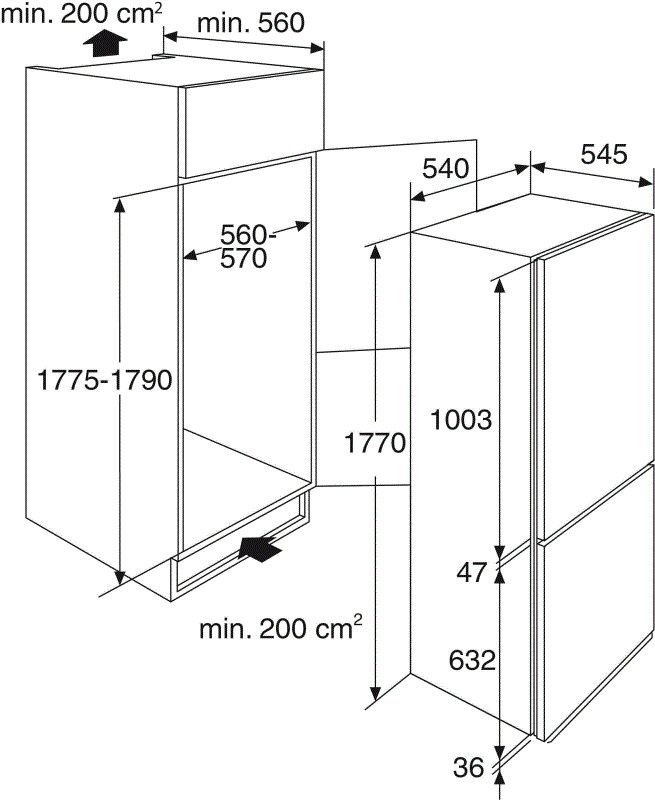 Etna KCS4178 inbouw koelkast afbeelding 5
