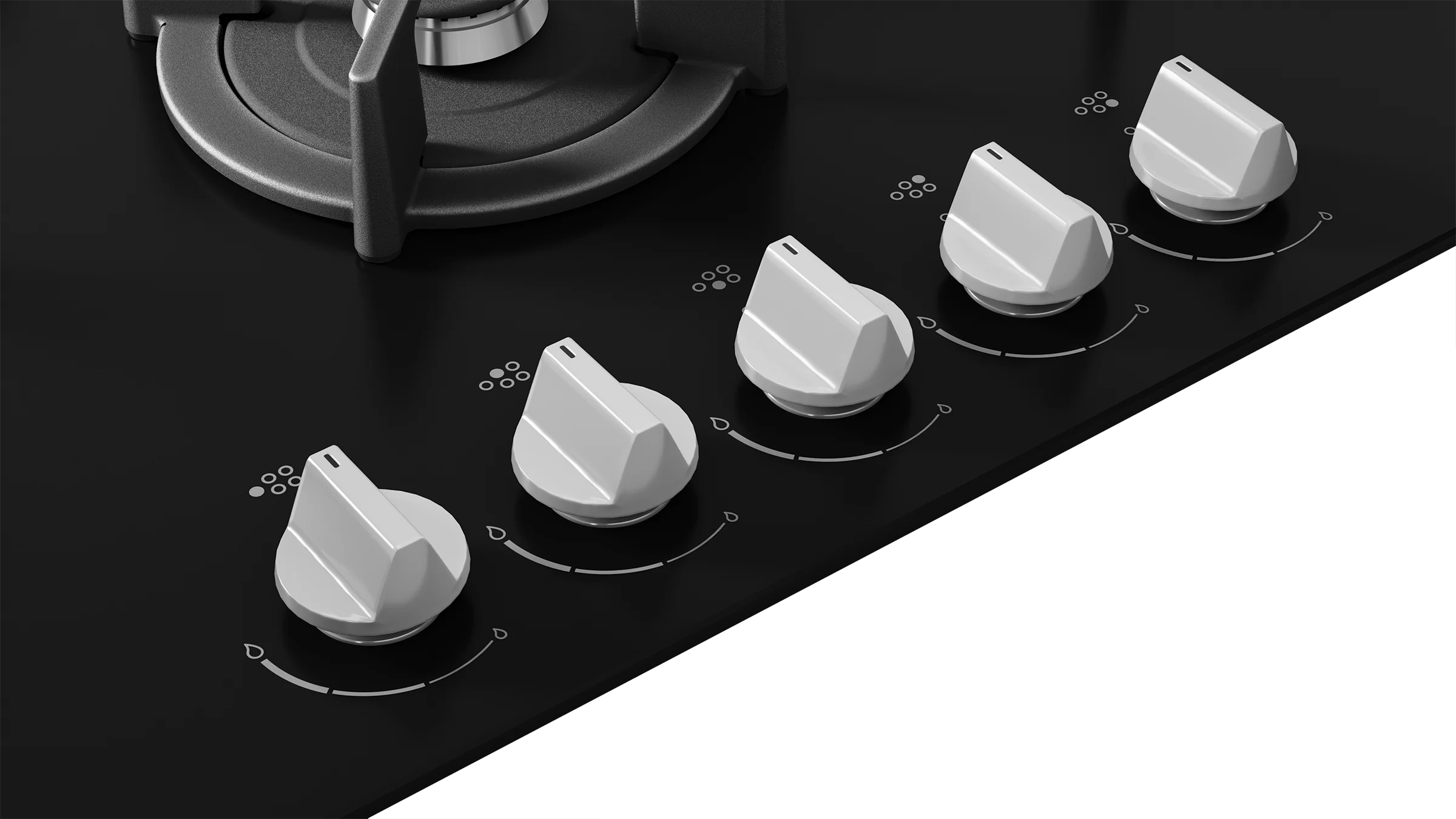 Etna kookplaat inbouw KGG870ZTA afbeelding 4