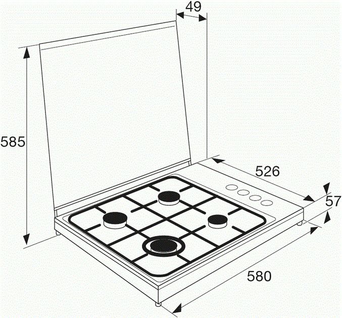 KGV558WRVS Etna afbeelding 2