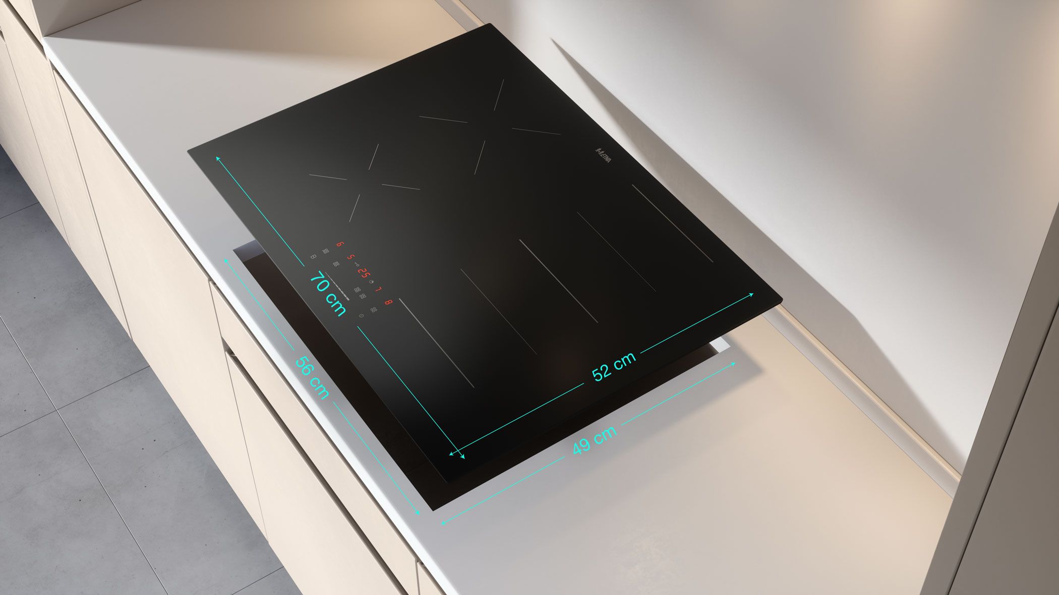 Etna KIF370ZT inbouw kookplaat afbeelding 5