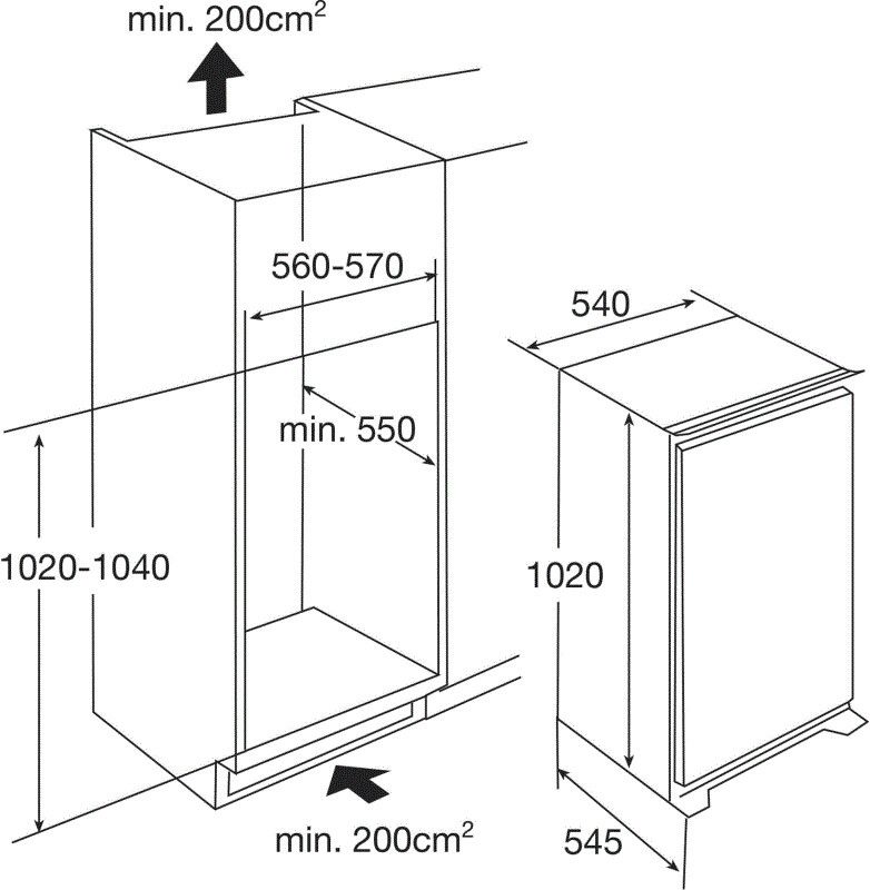 Etna KKS4102 inbouw koelkast afbeelding 5