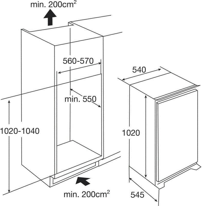 Etna KVS4102 inbouw koelkast afbeelding 5