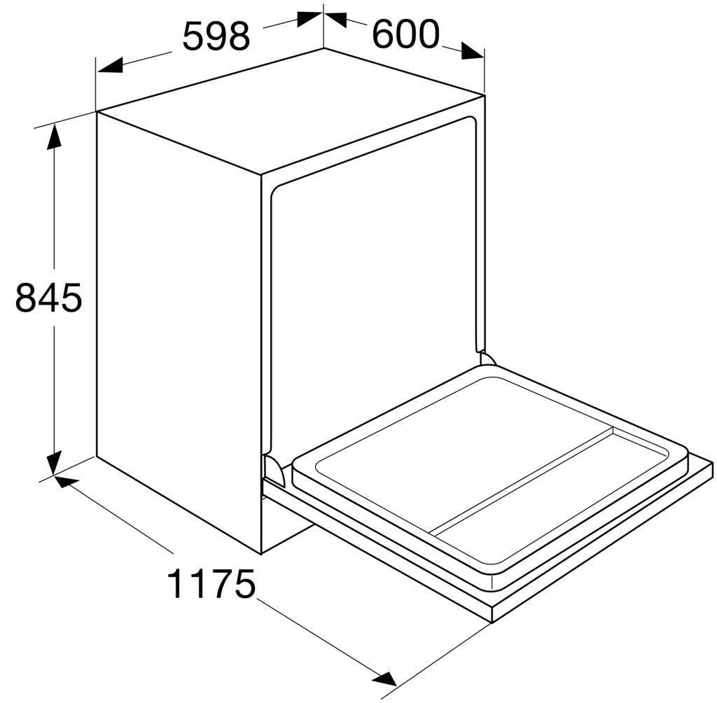 Etna VWV149WIT vrijstaand vaatwasser afbeelding 5