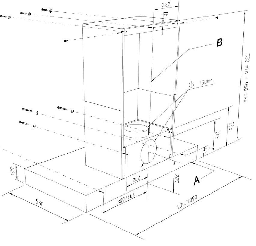 Falcon afzuigkap FHDCT1090CA/N afbeelding 3