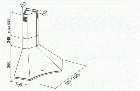 ELIAN100H3 Falmec afbeelding 2