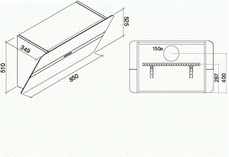 FLIPP85BL Falmec afbeelding 2