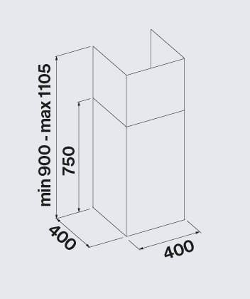 Falmec afzuigkap MIRAPLUS40W1T afbeelding 3