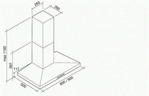 MIZAR90W3 Falmec afbeelding 2