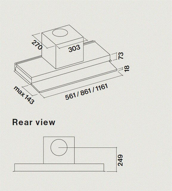 Falmec afzuigkap  MOVE60W afbeelding 4