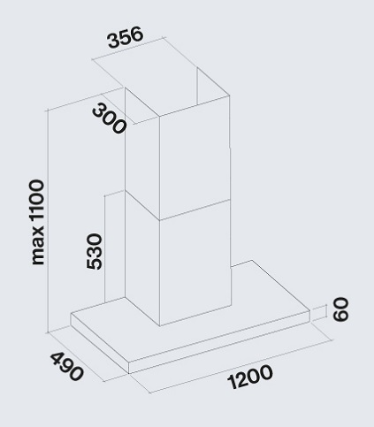 Falmec afzuigkap PLANEPLUS120W3N afbeelding 3