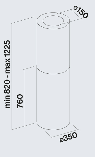 Falmec afzuigkap POLAR35E3W/E afbeelding 3