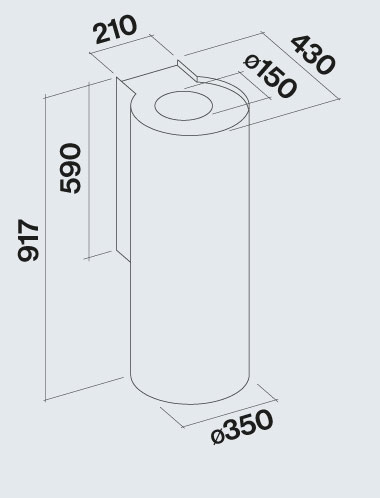 Falmec afzuigkap  POLAR35W3W/E afbeelding 4