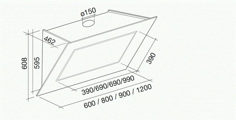 QUAS80W3W Falmec afbeelding 2