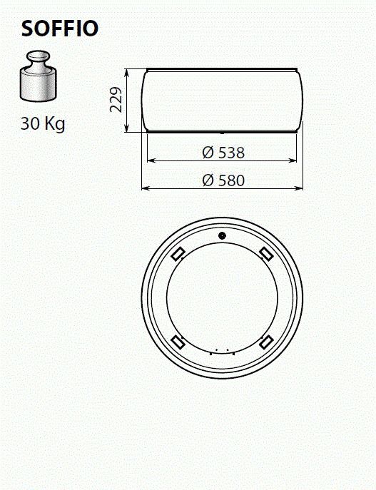 SOFFIO58W Falmec afbeelding 2