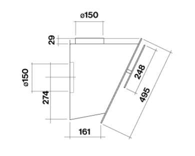Falmec afzuigkap VERSO55WE afbeelding 3