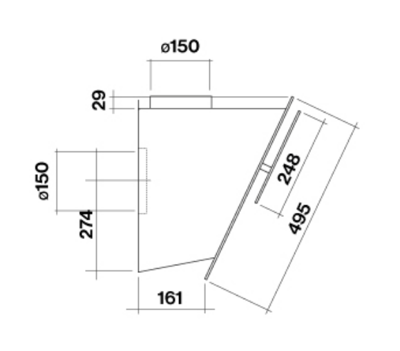 Falmec VERSO85BLE  afzuigkap afbeelding 5