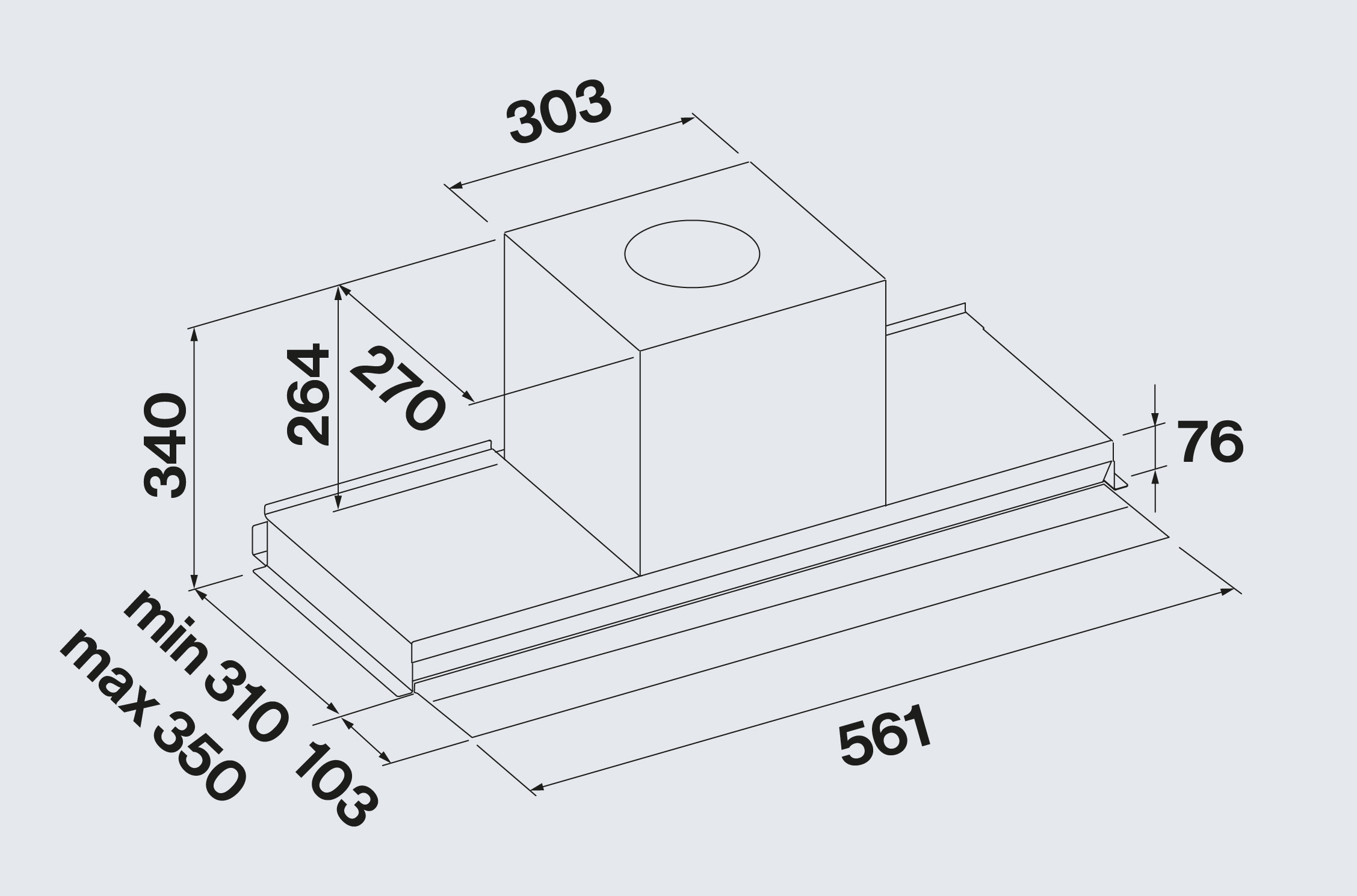 Falmec VIRGOTOUCH60W3  afzuigkap afbeelding 5