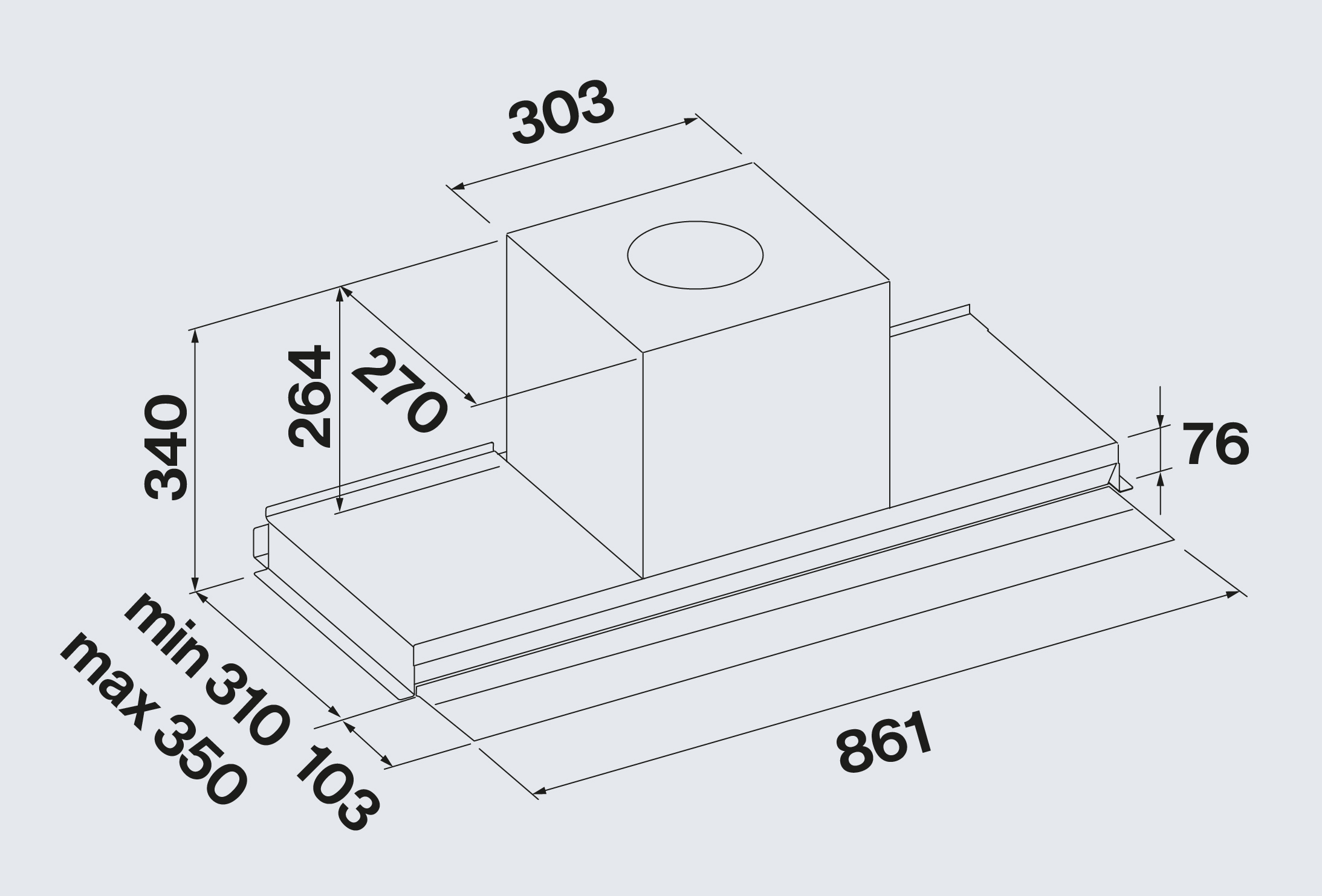 Falmec afzuigkap  VIRGOTOUCH90W3 afbeelding 4