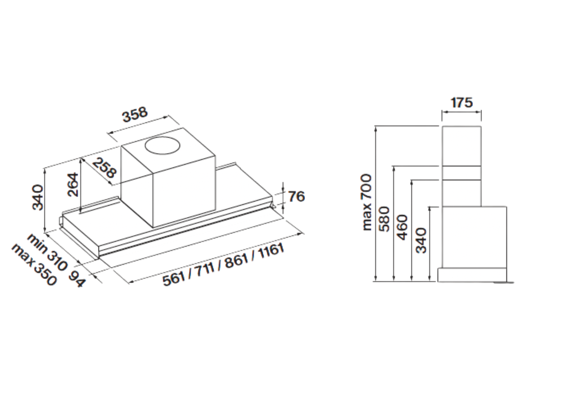 Falmec afzuigkap  VIRGOTOUCH90W3C afbeelding 4