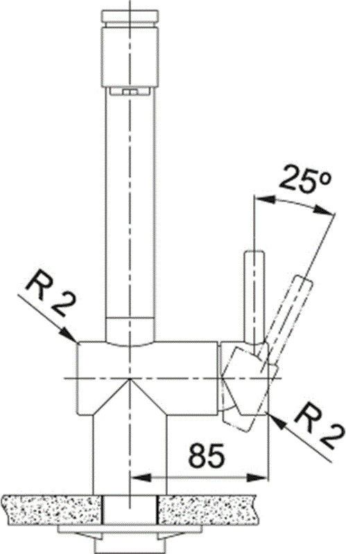 Franke keukenkraan Atlas Neo 1150521441 afbeelding 3