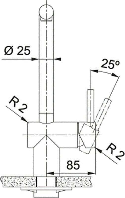 Franke keukenkraan Atlas Neo 1150628206 afbeelding 3