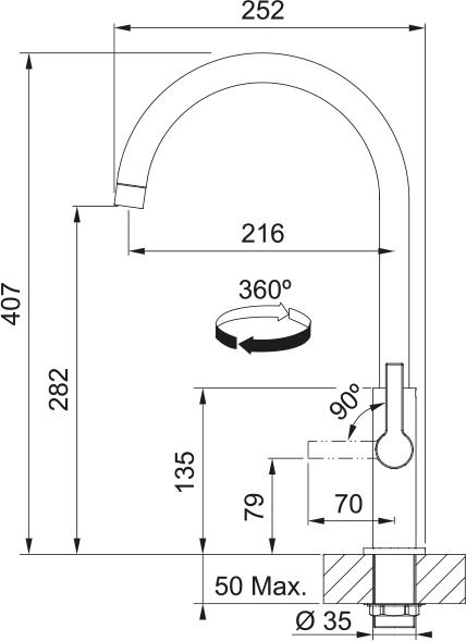 Franke keukenkraan  1150728386 afbeelding 4