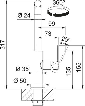 Franke 1150728394  keukenkraan afbeelding 5