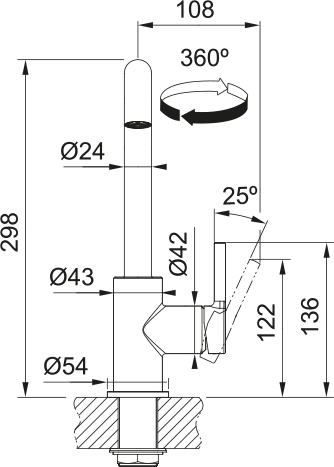 Franke 1150728474  keukenkraan afbeelding 5