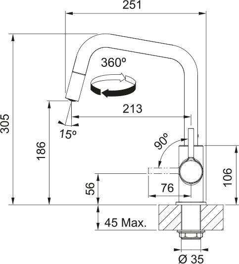 Franke 1150728476  keukenkraan afbeelding 5