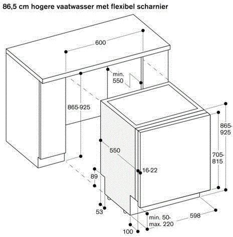 Gaggenau vaatwasser inbouw DF481100F afbeelding 4
