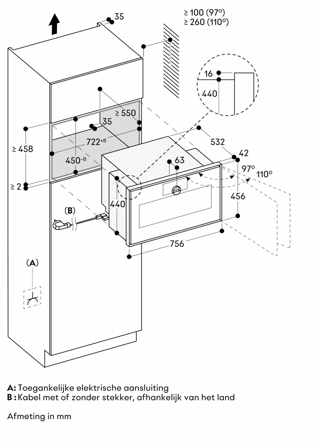 Gaggenau magnetron inbouw GM480120 afbeelding 4