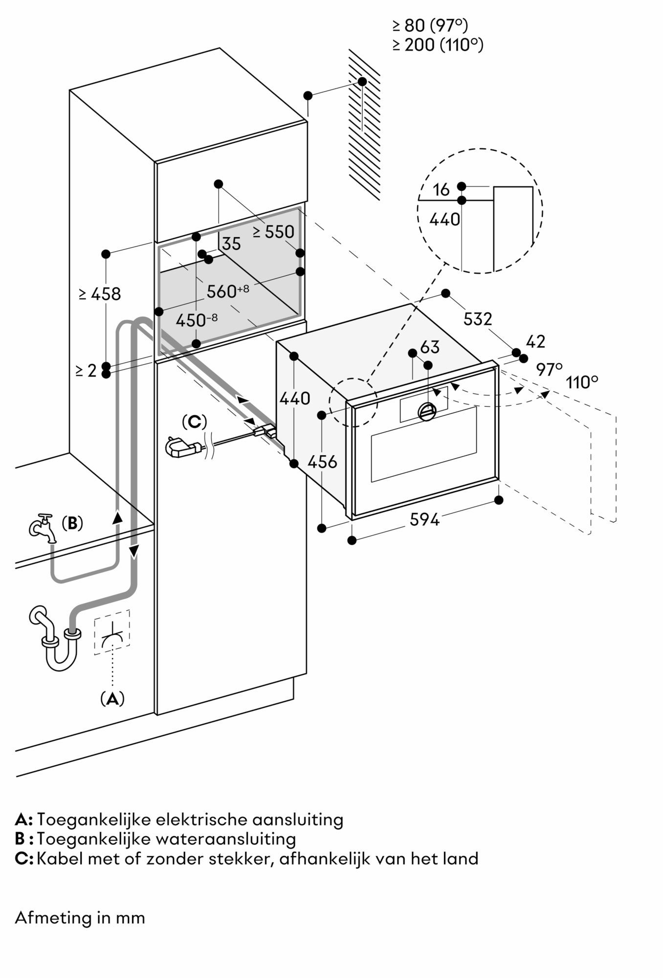 Gaggenau GS470120 inbouw oven afbeelding 5